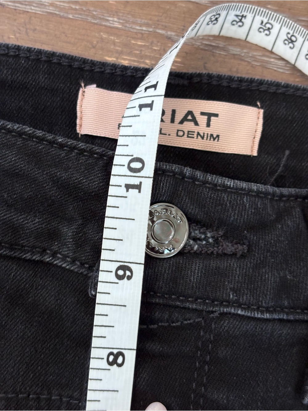 ARIAT HIGH RISE Slim Boot DIXIE JEANS black NWT Size 31 S - Picture 10 of 12